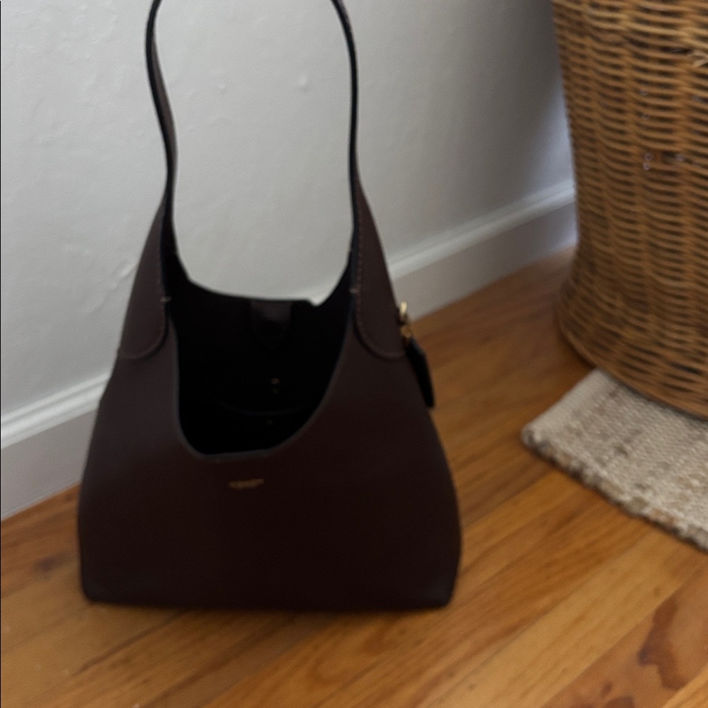 Coach Chocolate Brown Leather Brooklyn Shoulder Bag - Picture 3 of 11
